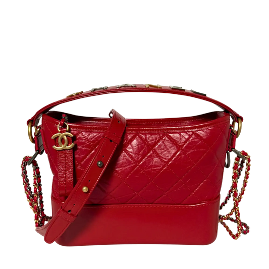 Chanel Gabrielle mittelgroß Hobo Bag rot 2020 Fullset / Sehr gut Chanel