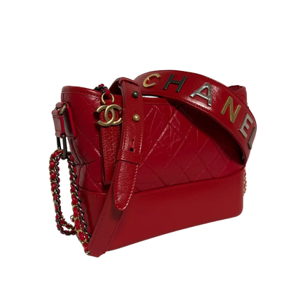 Chanel Gabrielle mittelgroß Hobo Bag rot 2020 Fullset / Sehr gut Chanel