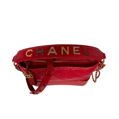 Chanel Gabrielle mittelgroß Hobo Bag rot 2020 Fullset / Sehr gut Chanel