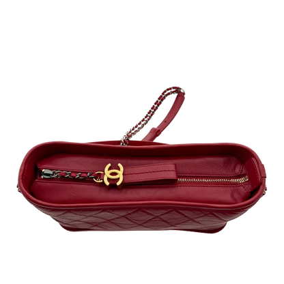 Chanel Gabrielle mittelgroß Hobo Bag rot 2020 Fullset / Sehr gut Chanel
