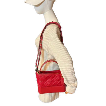 Chanel Gabrielle mittelgroß Hobo Bag rot 2020 Fullset / Sehr gut Chanel