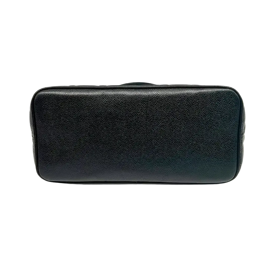 Chanel Médallion Kaviar Leder Shopping Bag schwarz / gut - Echtheitscheck