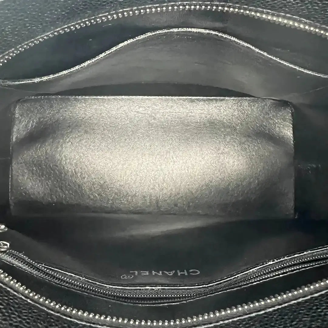 Chanel Médallion Kaviar Leder Shopping Bag schwarz / gut - Echtheitscheck