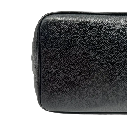 Chanel Médallion Kaviar Leder Shopping Bag schwarz / gut - Echtheitscheck