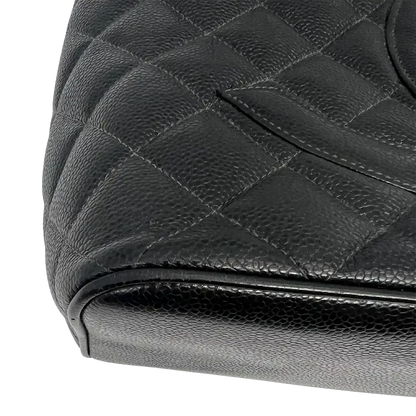 Chanel Médallion Kaviar Leder Shopping Bag schwarz / gut - Echtheitscheck