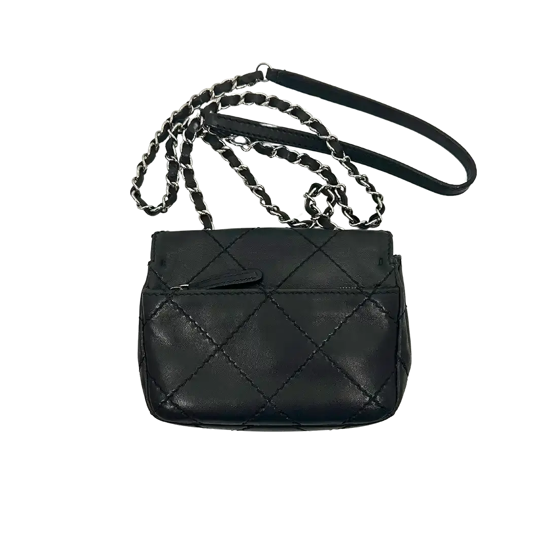 Chanel Mini  Square Timeless Stitch it Flap Bag Lammleder / gut Chanel