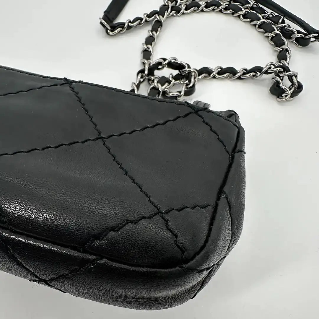 Chanel Mini  Square Timeless Stitch it Flap Bag Lammleder / gut Chanel