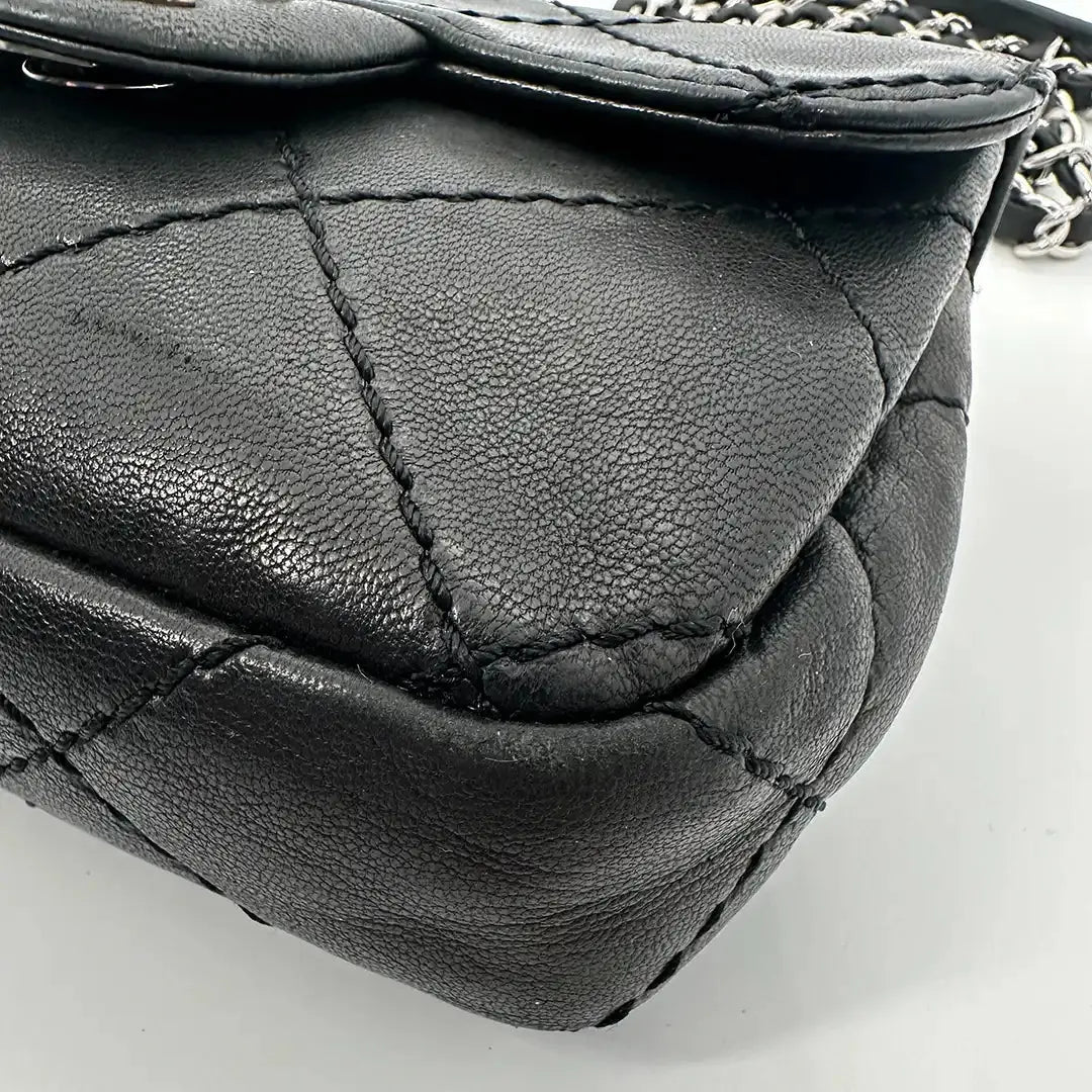 Chanel Mini  Square Timeless Stitch it Flap Bag Lammleder / gut Chanel