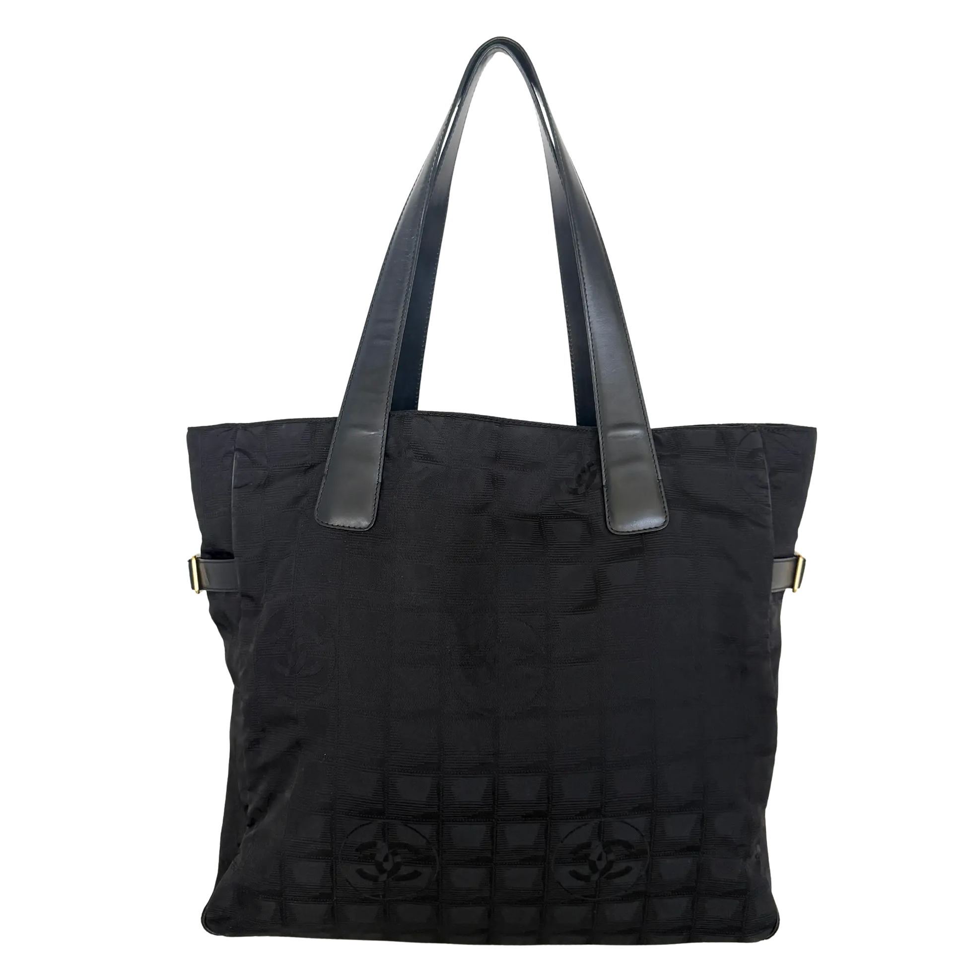 Chanel New Travel Line Tote Bag Schwarz / sehr gut Chanel
