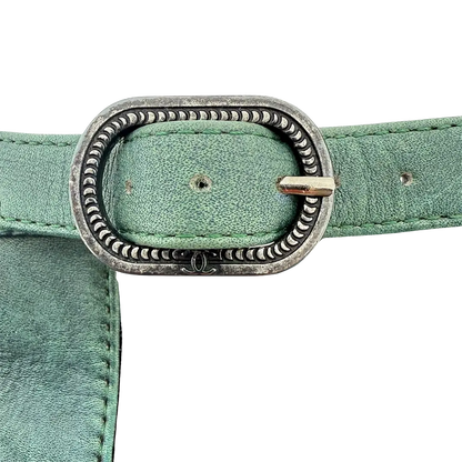 Chanel Ombre Crystal Ice Heel Ankle Boots grün Größe 38 1/2  / guter Zustand Chanel