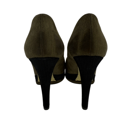 Chanel Pumps Metallic braun & schwarz 38 1/2 / sehr guter Zustand Chanel