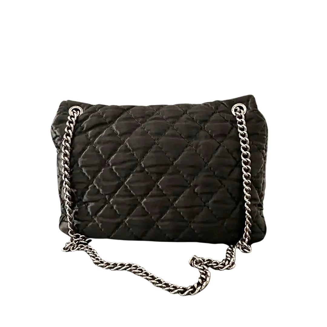 Chanel Satin Timeless Classix XXL Flap Bag schwarz / gut Chanel