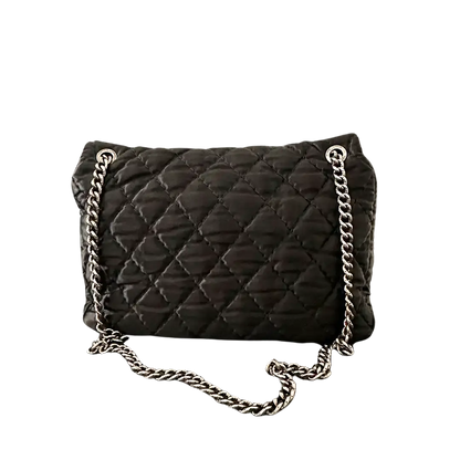 Chanel Satin Timeless Classix XXL Flap Bag schwarz / gut Chanel