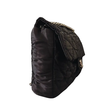 Chanel Satin Timeless Classix XXL Flap Bag schwarz / gut Chanel
