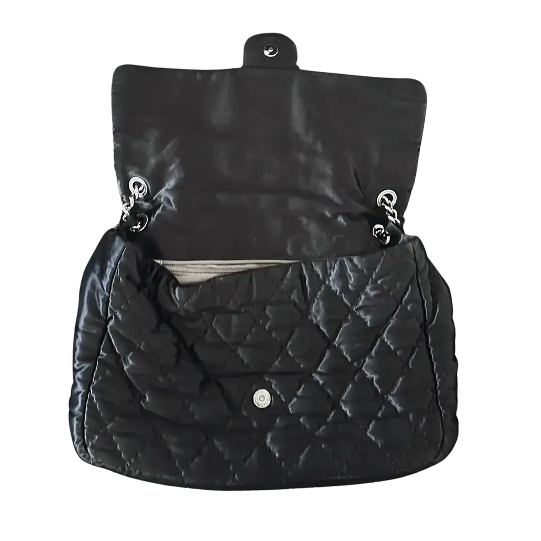 Chanel Satin Timeless Classix XXL Flap Bag schwarz / gut Chanel