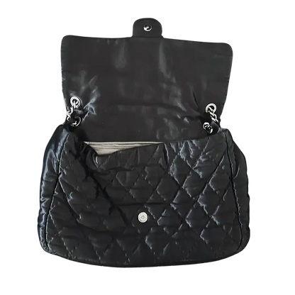 Chanel Satin Timeless Classix XXL Flap Bag schwarz / gut Chanel