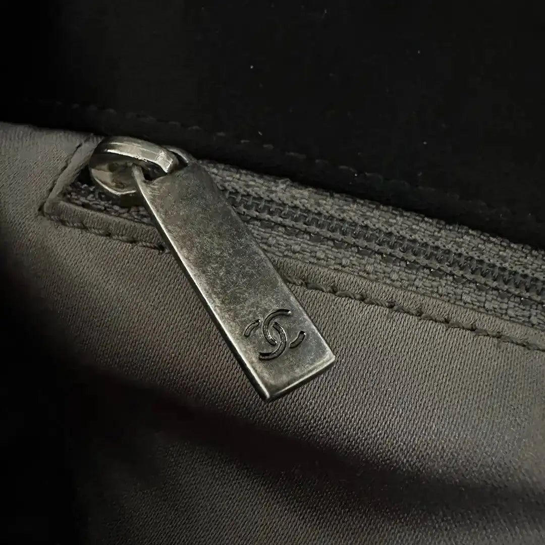 Chanel Satin Timeless Classix XXL Flap Bag schwarz / gut Chanel
