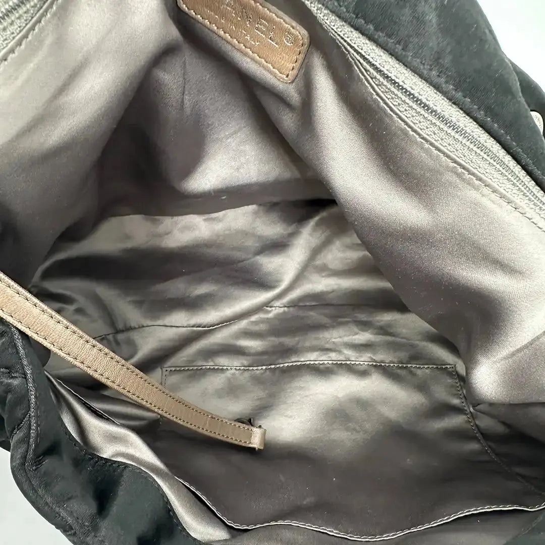 Chanel Satin Timeless Classix XXL Flap Bag schwarz / gut Chanel