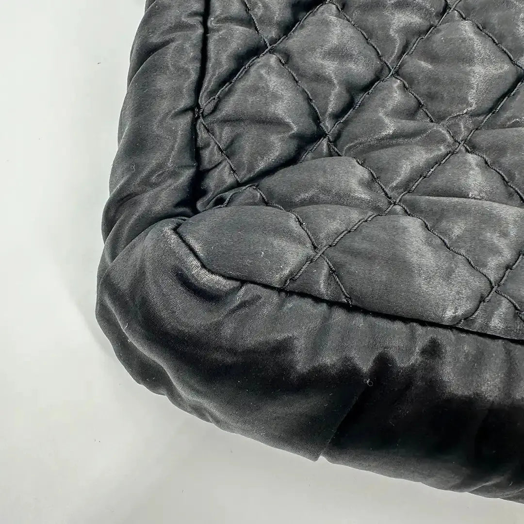 Chanel Satin Timeless Classix XXL Flap Bag schwarz / gut Chanel