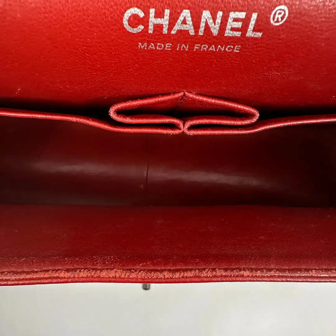 Chanel Timeless Double Flap Bag Jumbo rot Kaviarleder / gut Chanel