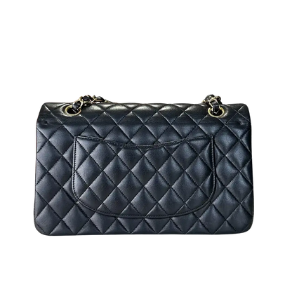Chanel Timeless Double Flap Bag  Medium schwarz Lammleder Fullset / sehr gut Chanel