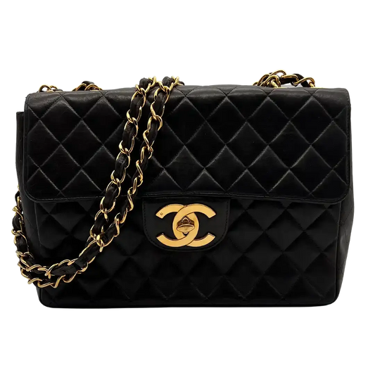 Chanel Timeless Jumbo Calfskin schwarz / gut Chanel