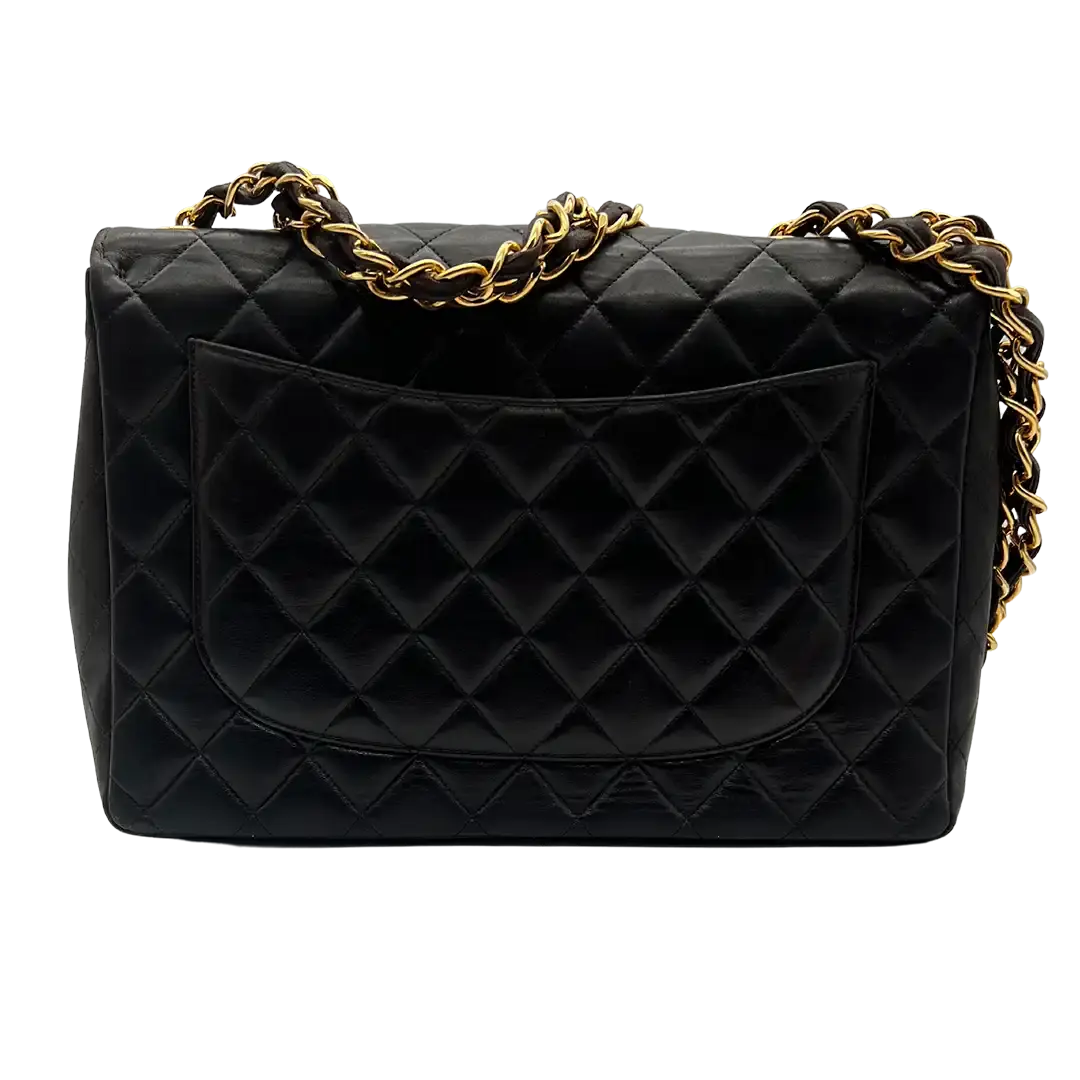 Chanel Timeless Jumbo Calfskin schwarz / gut Chanel