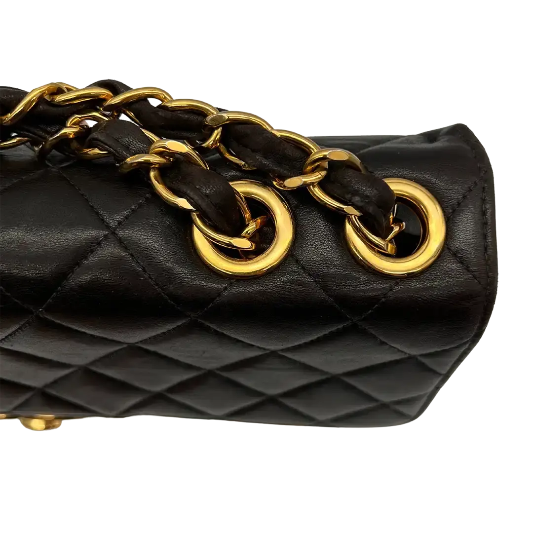 Chanel Timeless Jumbo Calfskin schwarz / gut Chanel