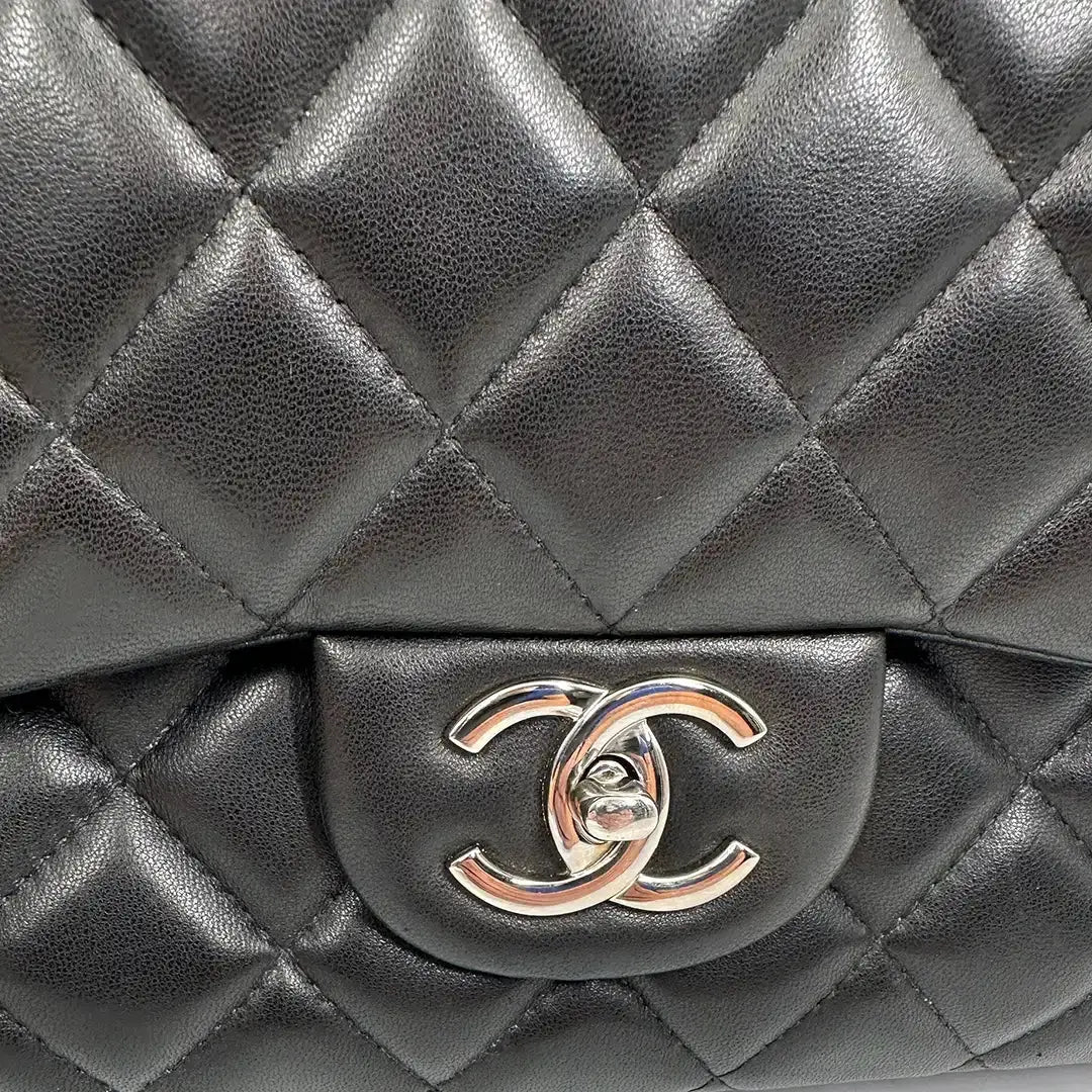 Chanel Timeless Jumbo Double Flap Bag 2011 schwarz Lammleder / sehr gut Chanel