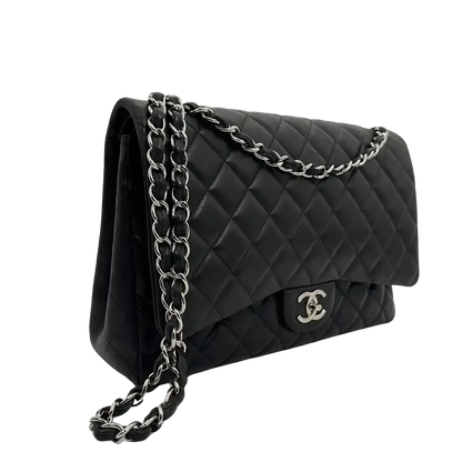 Chanel Timeless Jumbo Double Flap Bag 2011 schwarz Lammleder / sehr gut Chanel
