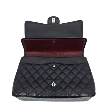 Chanel Timeless Jumbo Double Flap Bag 2011 schwarz Lammleder / sehr gut Chanel
