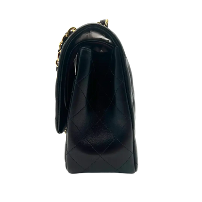 Chanel Timeless Jumbo Flap Bag Handtasche schwarz Lammleder / ungetragen Echtheitscheck