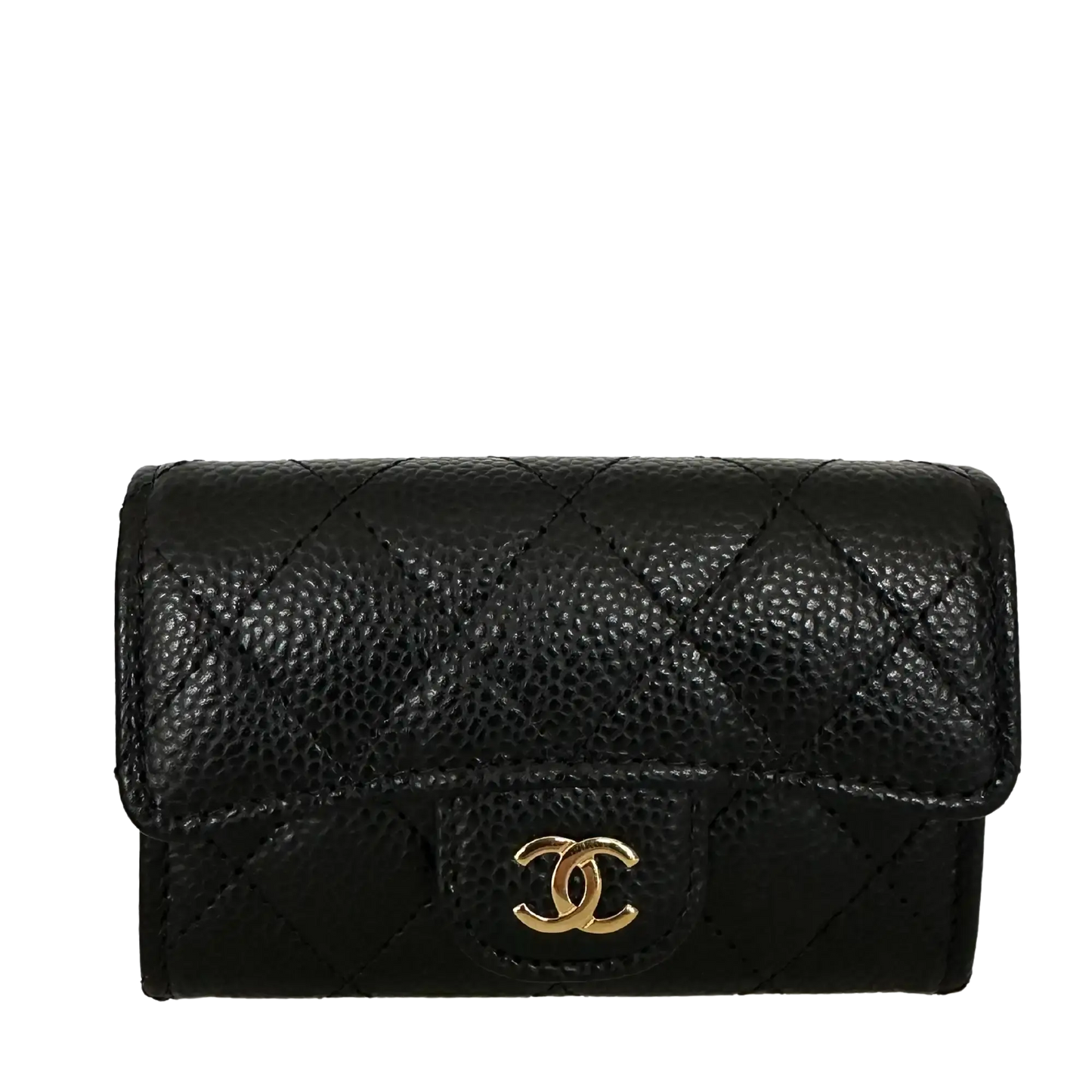 Chanel Timeless kleine Geldbörse (Kreditkartenetui) Kaviarleder schwarz Fullset 2025 / neuwertig Chanel
