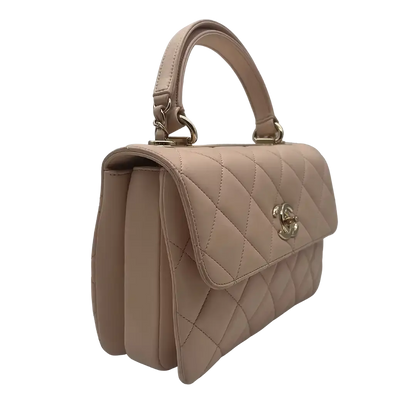 Chanel Trendy CC Top Handle Lammleder helles pink / akzeptabel Fullset Chanel