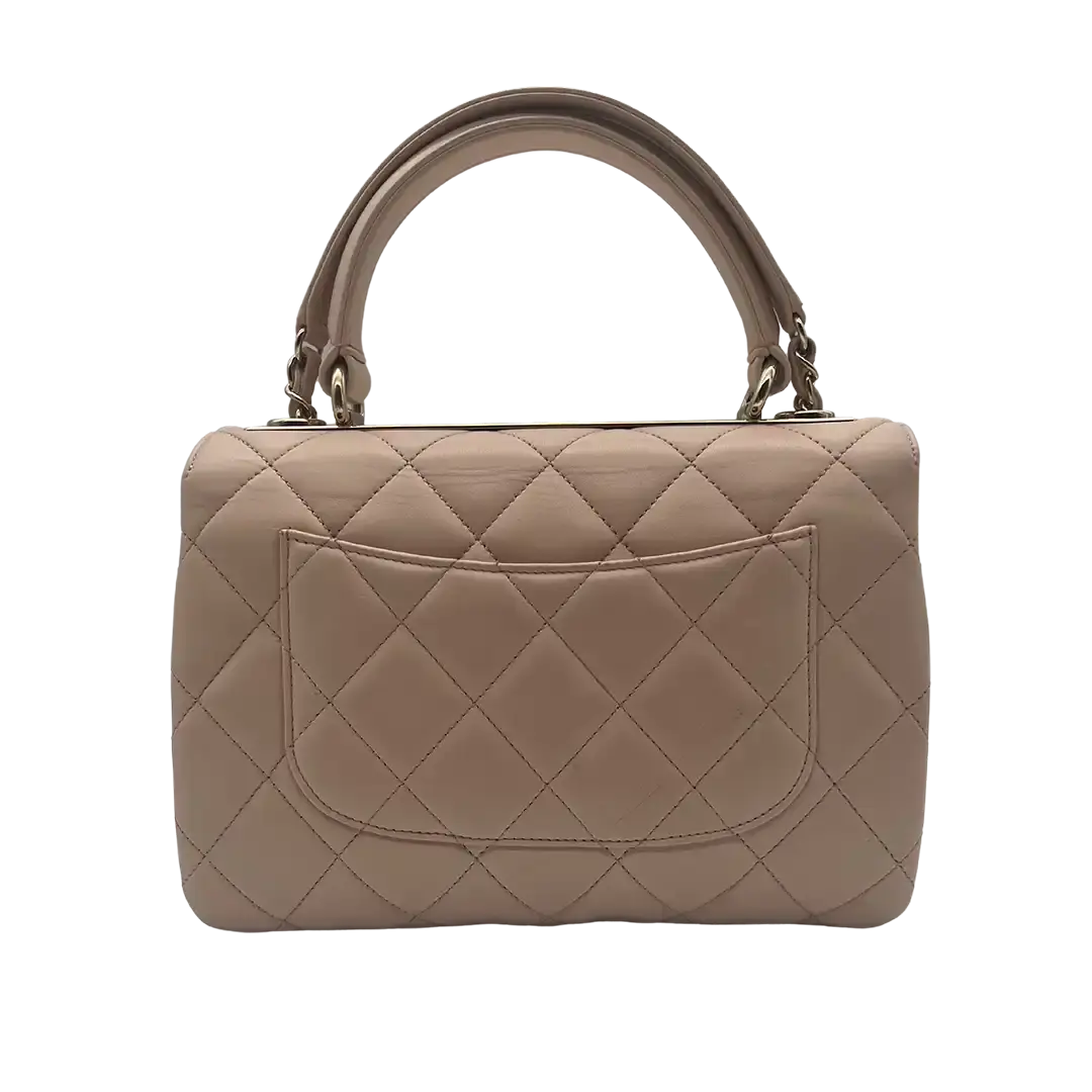 Chanel Trendy CC Top Handle Lammleder helles pink / akzeptabel Fullset Chanel