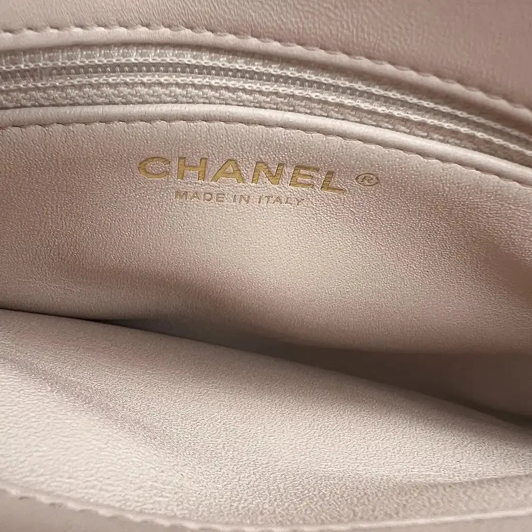 Chanel Trendy CC Top Handle Lammleder helles pink / akzeptabel Fullset Chanel
