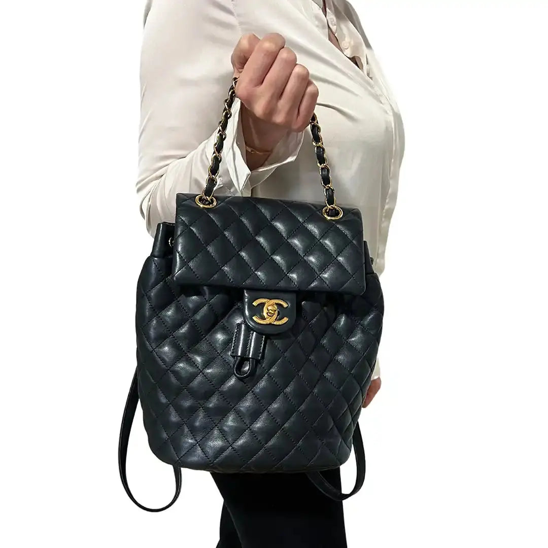 Chanel Urban Spirit Rucksack Backpack Small schwarz Fullset / sehr gut - Echtheitscheck