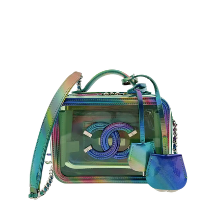 Chanel Vanity Case Bag Small PVC Rainbow limitiert / neuwertig Chanel