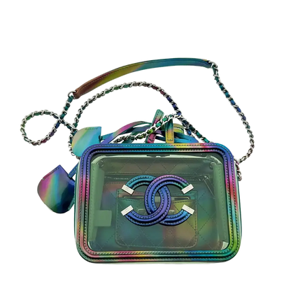 Chanel Vanity Case Bag Small PVC Rainbow limitiert / neuwertig Chanel
