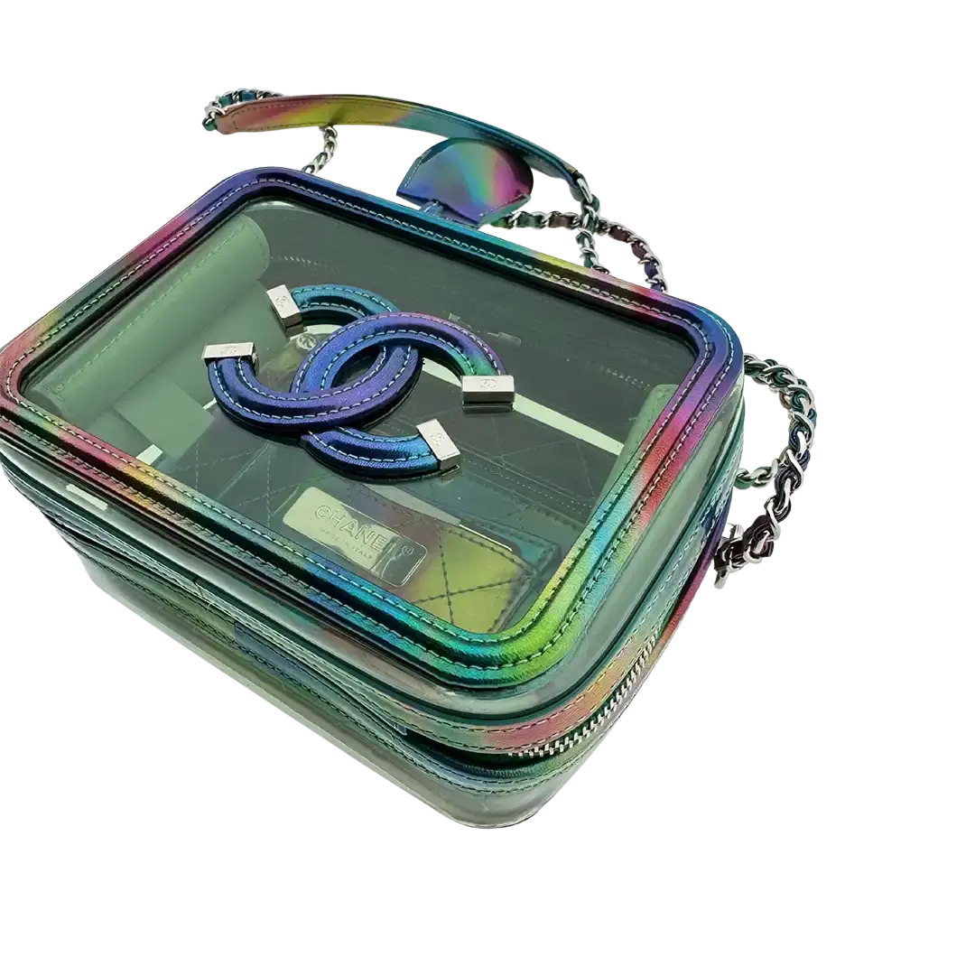 Chanel Vanity Case Bag Small PVC Rainbow limitiert / neuwertig Chanel