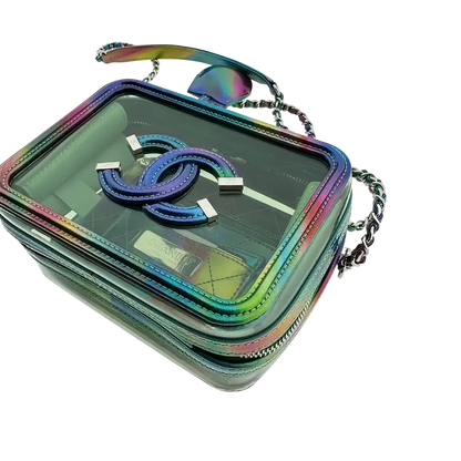 Chanel Vanity Case Bag Small PVC Rainbow limitiert / neuwertig Chanel