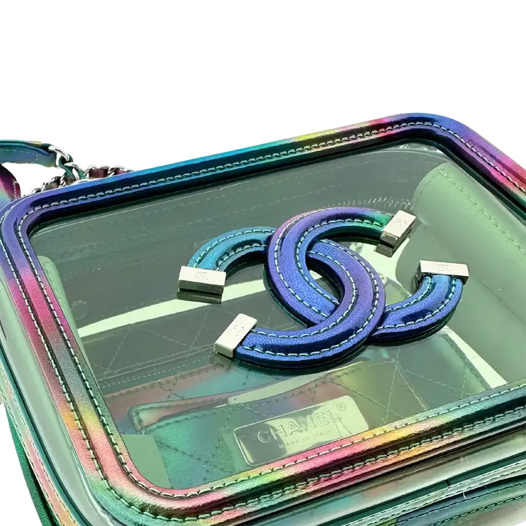 Chanel Vanity Case Bag Small PVC Rainbow limitiert / neuwertig Chanel