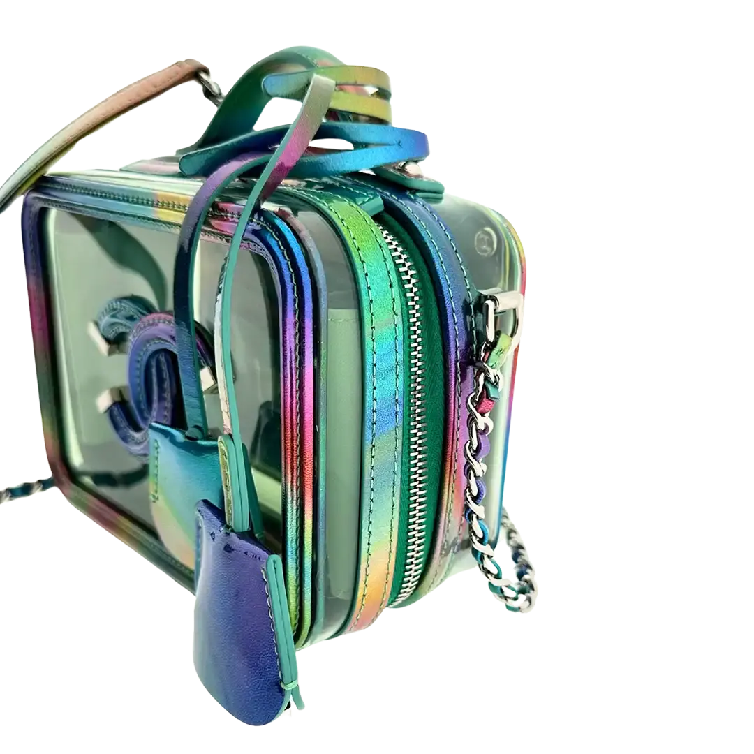 Chanel Vanity Case Bag Small PVC Rainbow limitiert / neuwertig Chanel