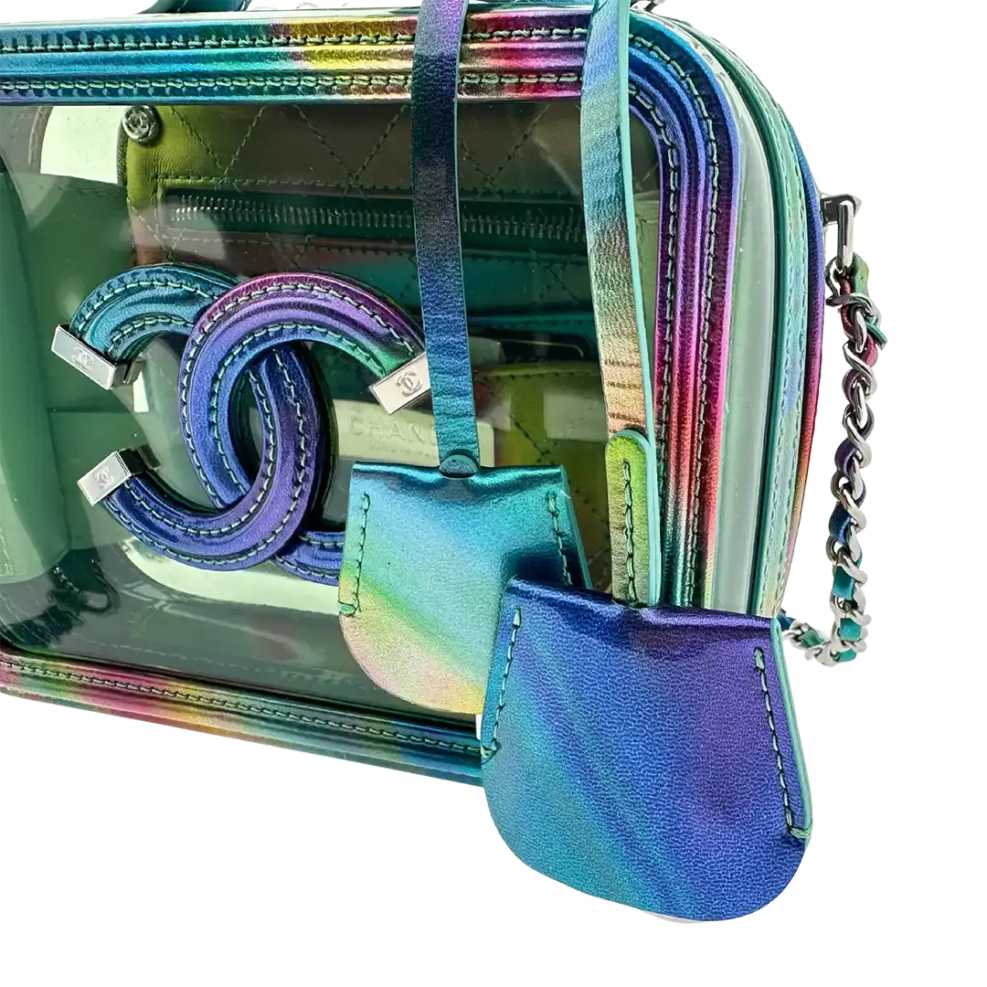 Chanel Vanity Case Bag Small PVC Rainbow limitiert / neuwertig Chanel