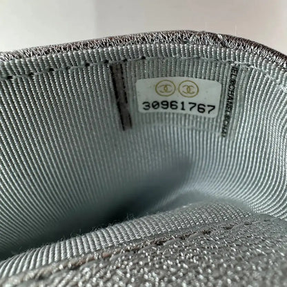 Chanel Wallet on Chain silberfarben mit Metallic-Effekt limitiert / ungetragen Chanel