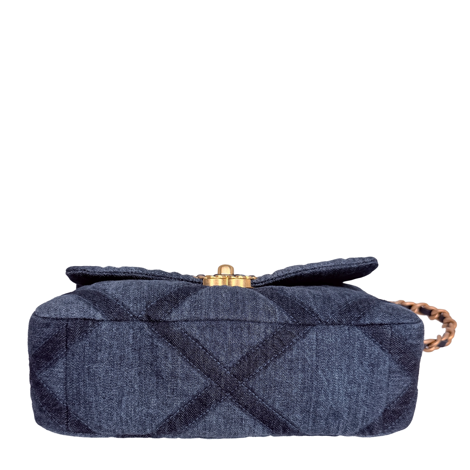 Chanel 19 Flap Bag Small Tasche Denim blau Chip / sehr gut Chanel