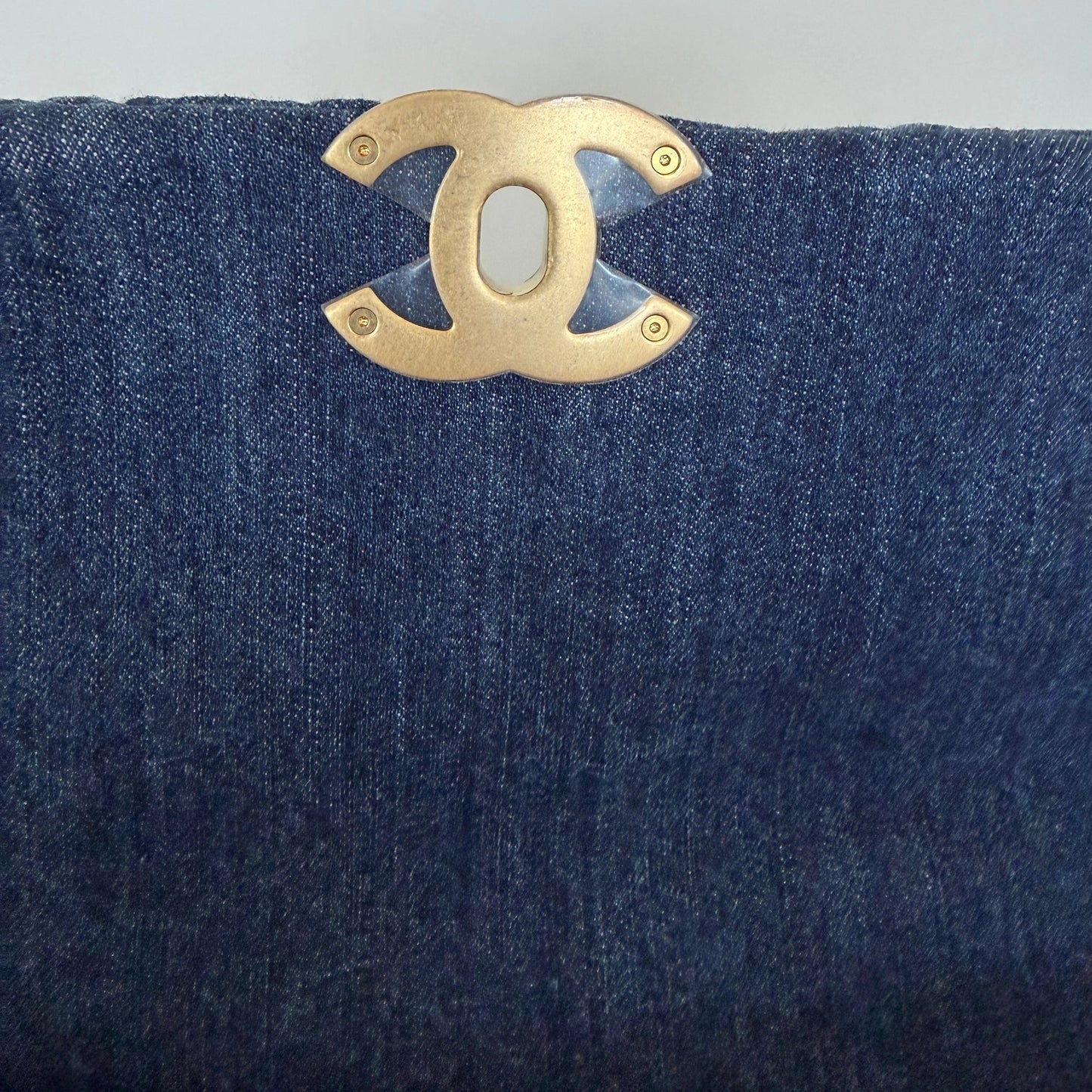 Chanel 19 Flap Bag Small Tasche Denim blau Fullset / sehr gut Chanel