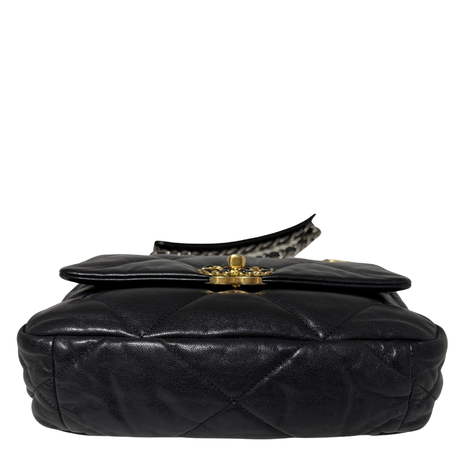 Chanel 19 Flap Bag Small Tasche Leder schwarz / sehr gut Chanel