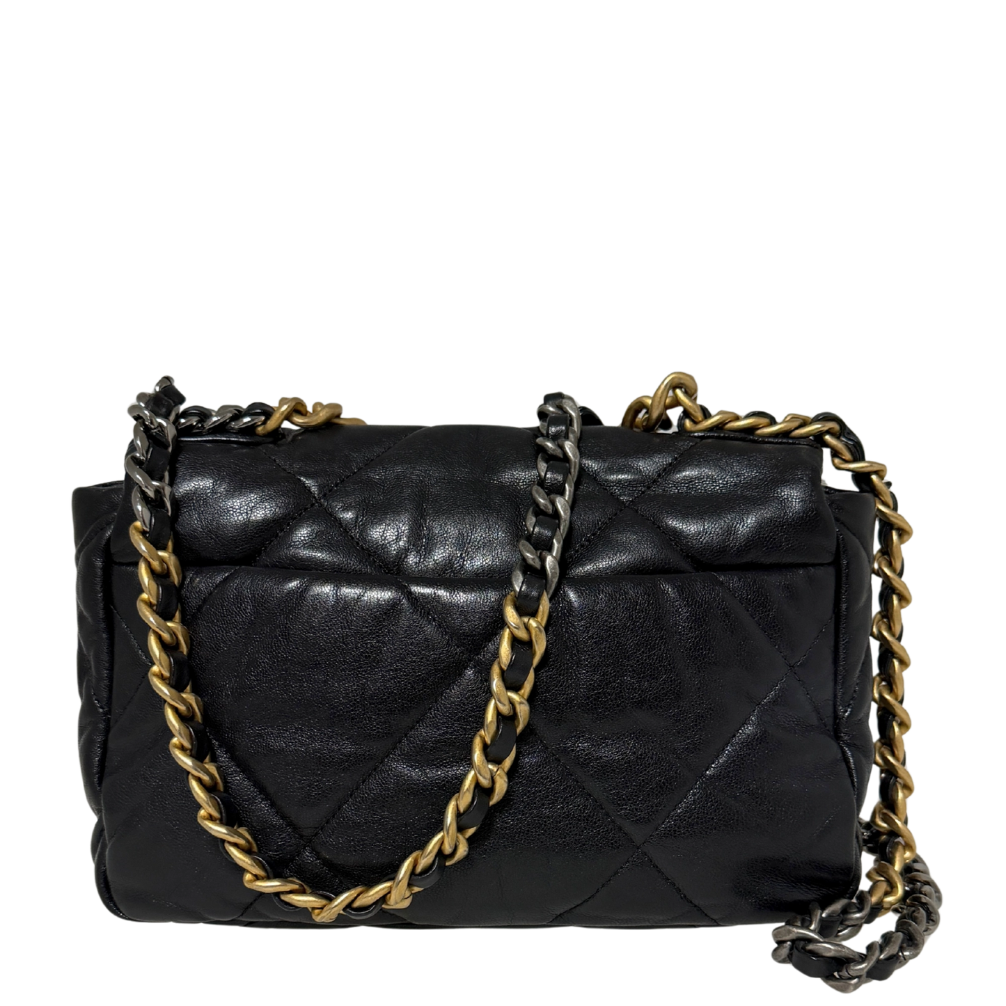 Chanel 19 Flap Bag Small Tasche Leder schwarz / sehr gut Chanel