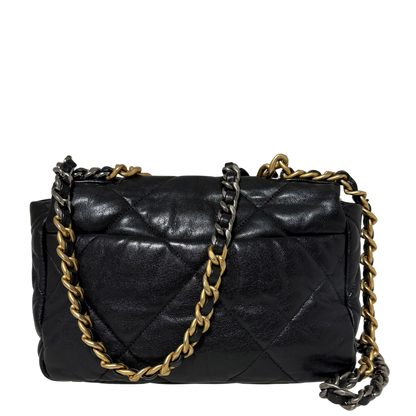 Chanel 19 Flap Bag Small Tasche Leder schwarz / sehr gut Chanel
